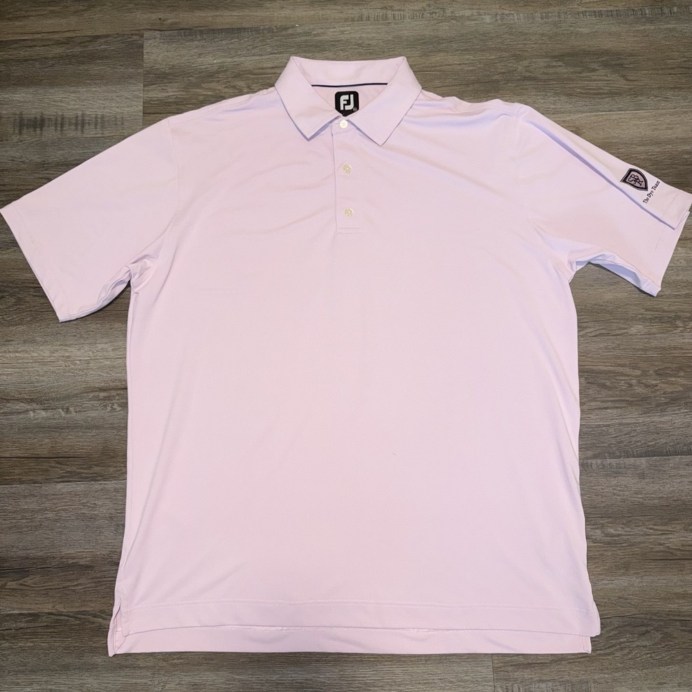 FootJoy Mens 2XL Pink Golf Polo The Clubs of Stonebridge Ranch Embroidered